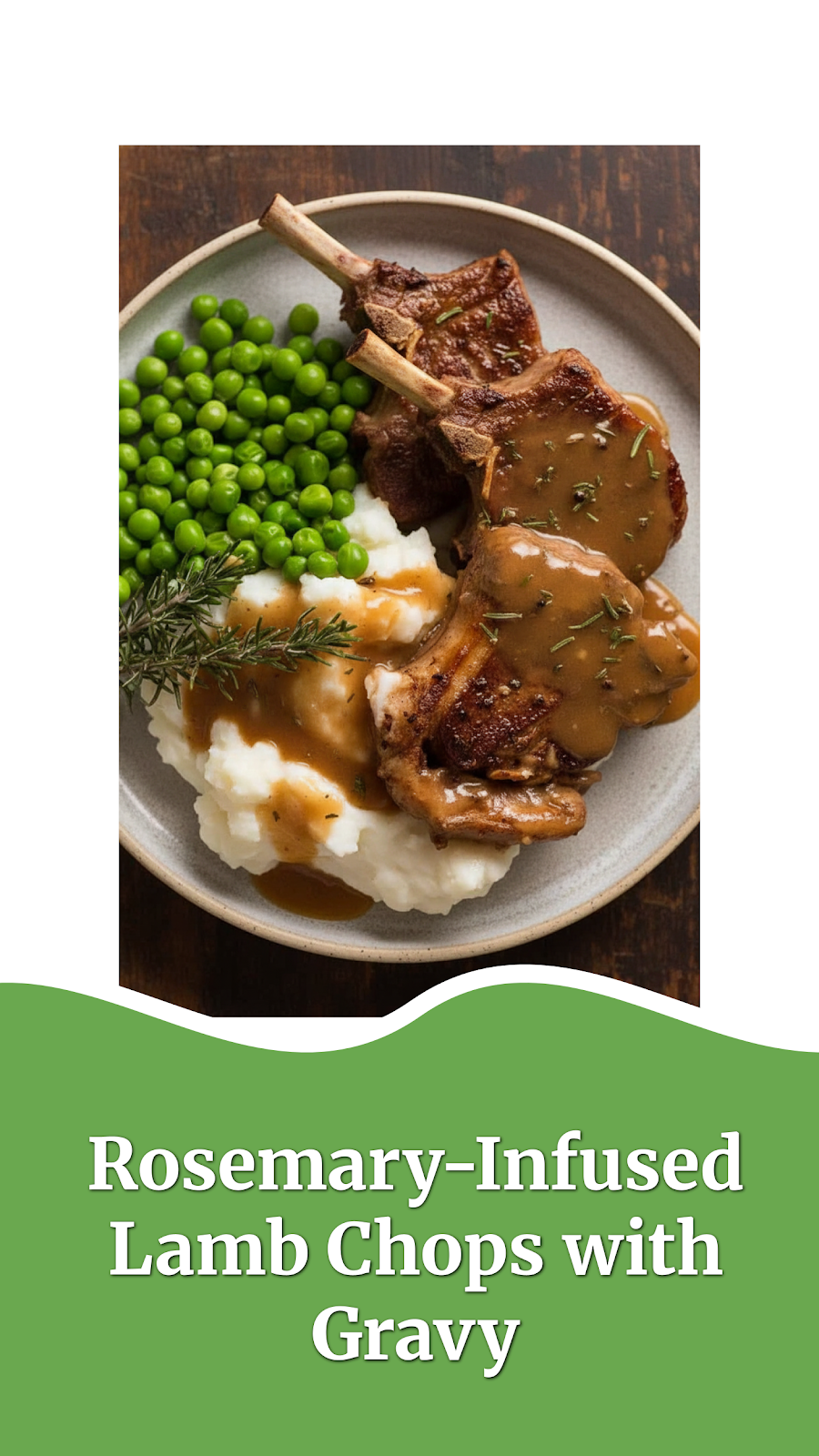Rosemary-Infused Lamb Chops with Gravy