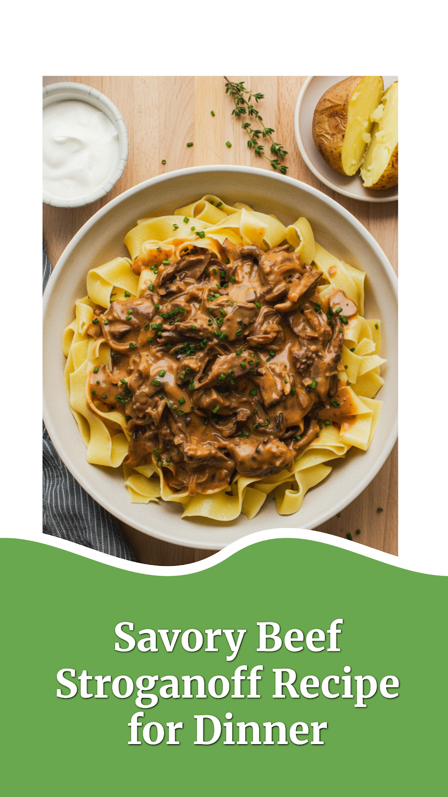Savory Beef Stroganoff Recipe for Dinner