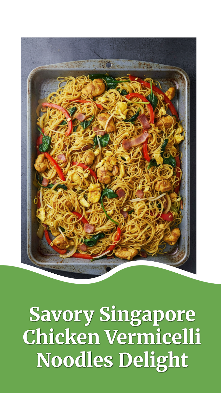 Savory Singapore Chicken Vermicelli Noodles Delight