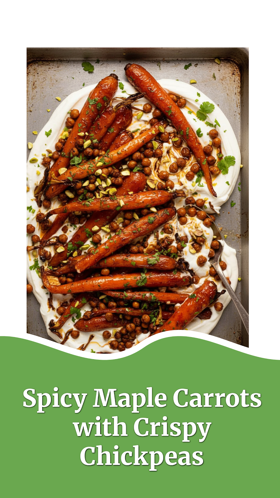 Spicy Maple Carrots with Crispy Chickpeas