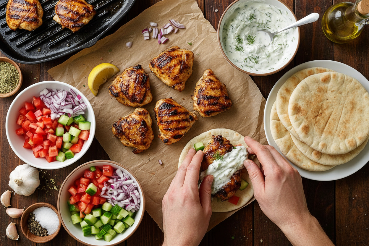 Authentic Greek Chicken Gyros Recipe Guide