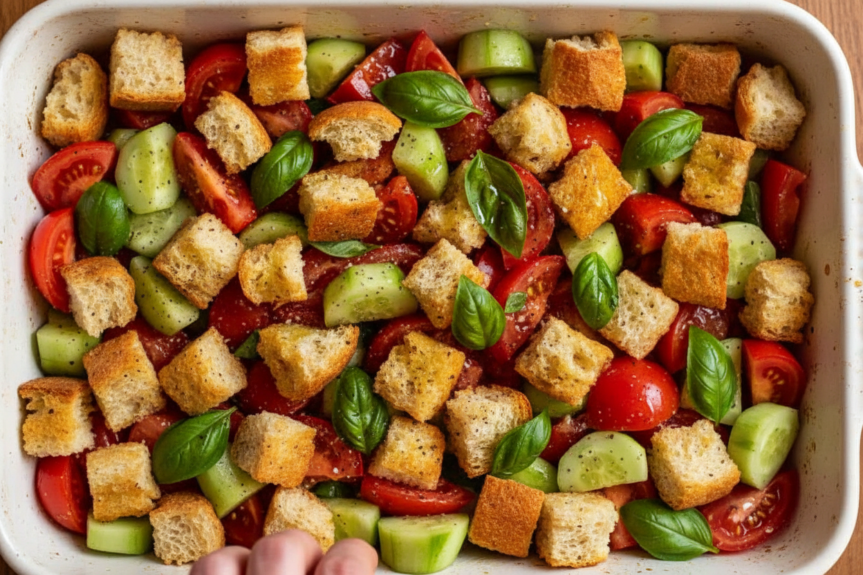 Authentic Panzanella: Italian Tomato Bread Salad