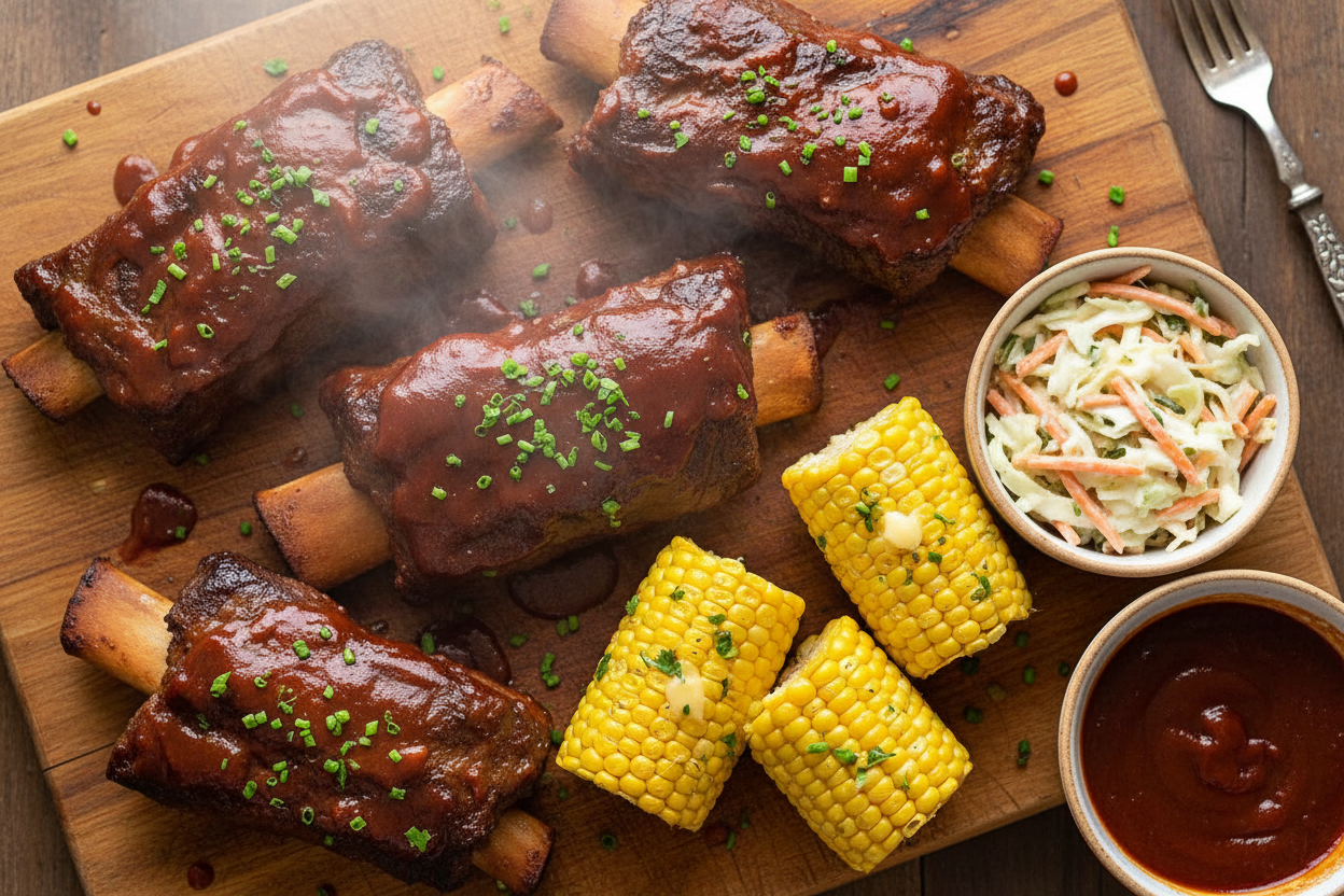 BBQ Slow Cooked Beef Ribs Delight