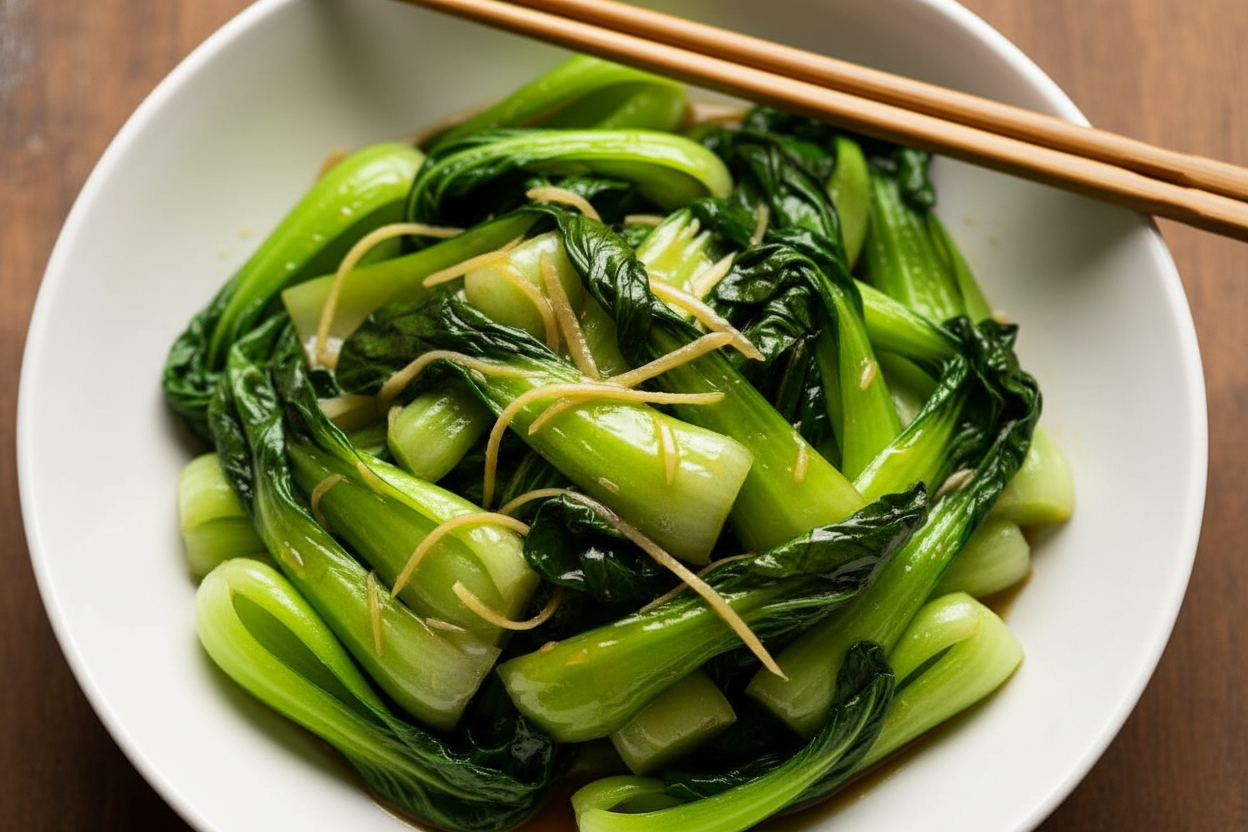 Bok Choy Delight in Ginger Sauce