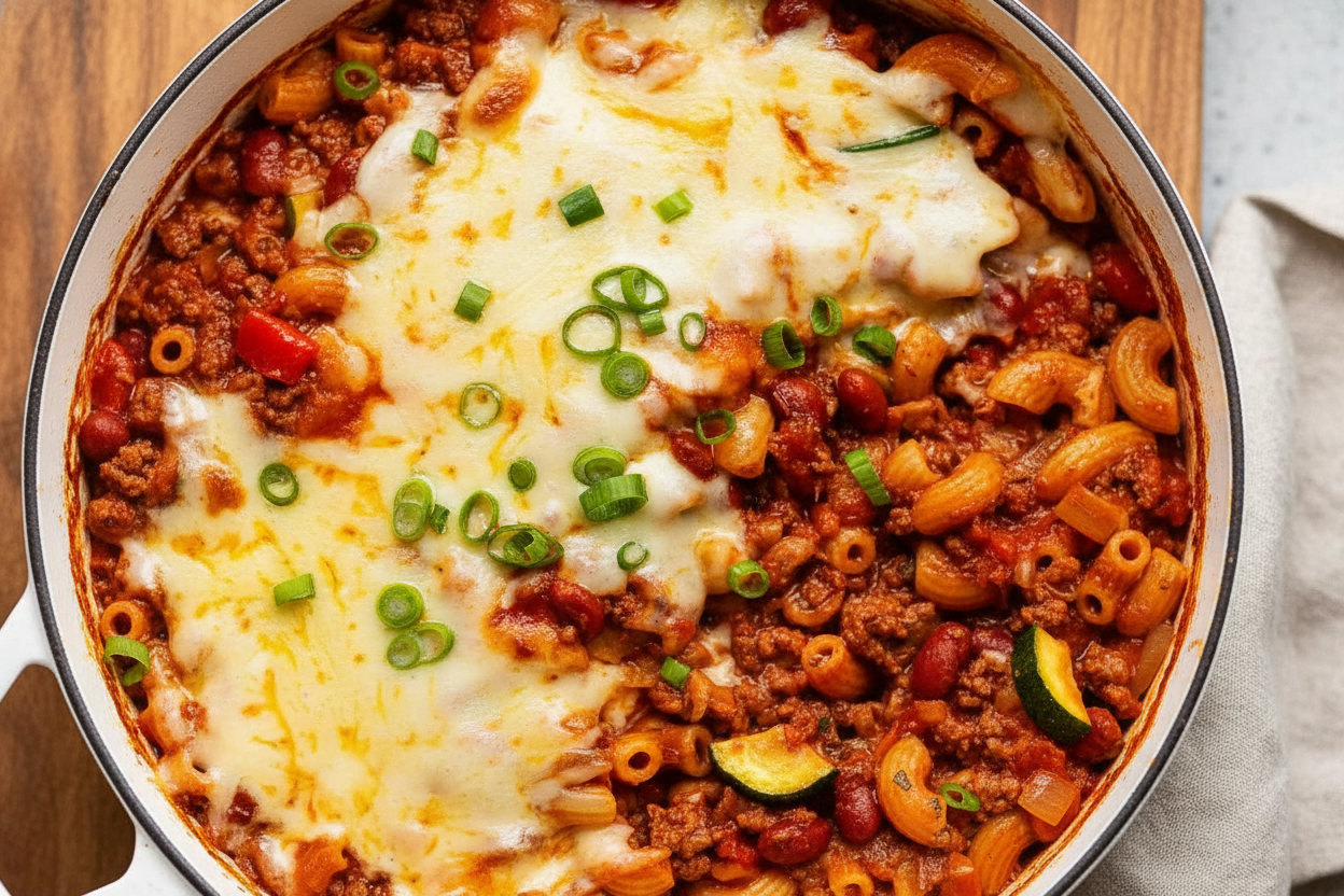 Cajun Beef Pasta Packed with Fresh Veggies