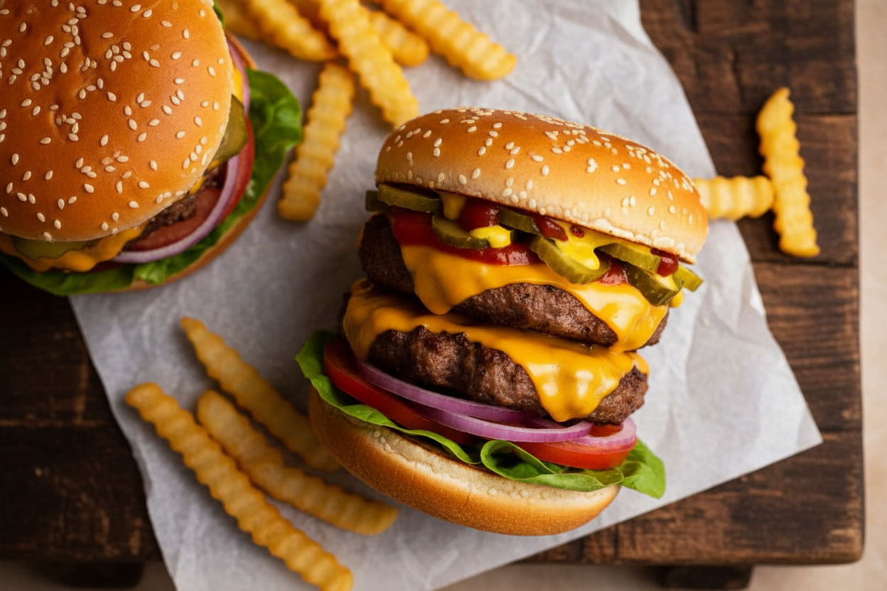 Cheeseburger: Single or Double Delight