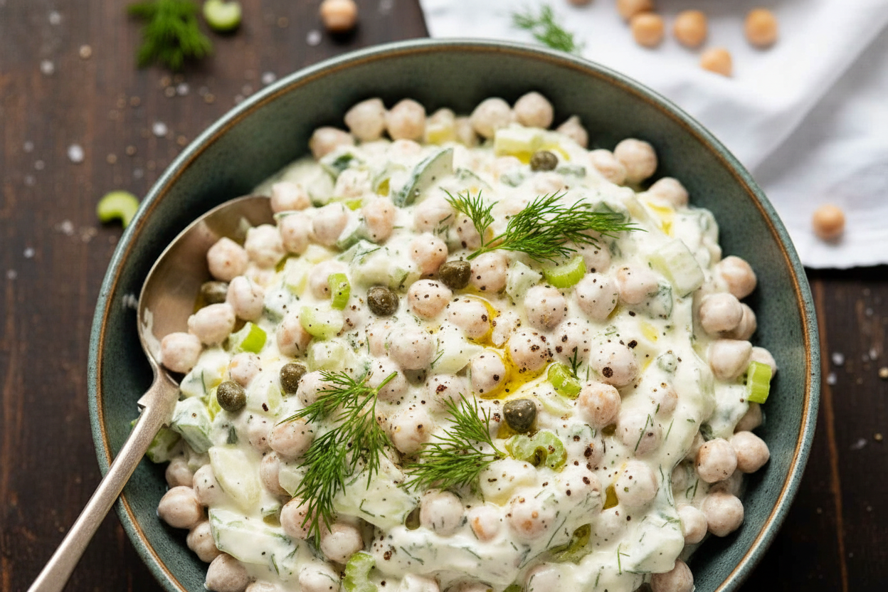 Chickpea Tzatziki Salad Delight