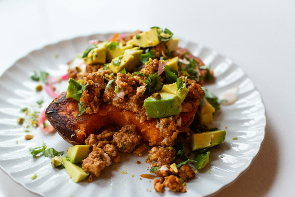 Chipotle Roasted Sweet Potato Stacks Delight