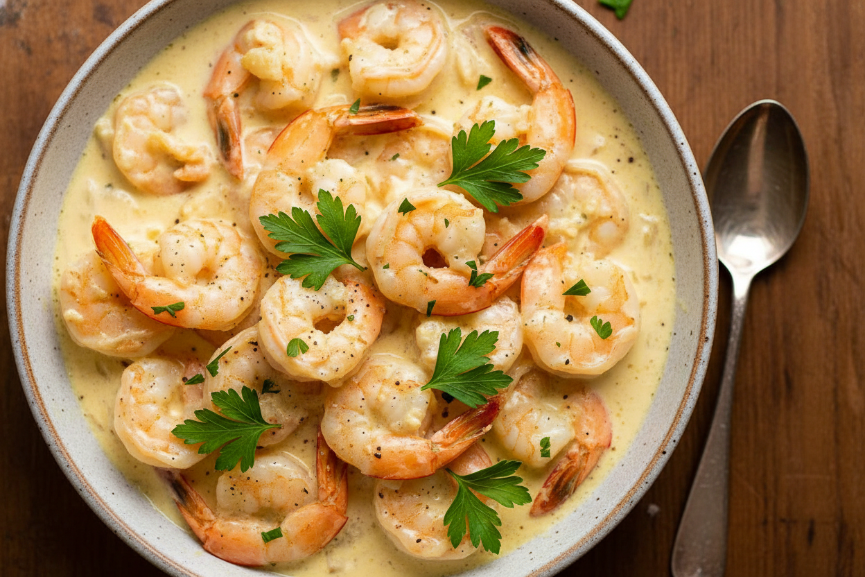 Creamy Garlic Shrimp Delight