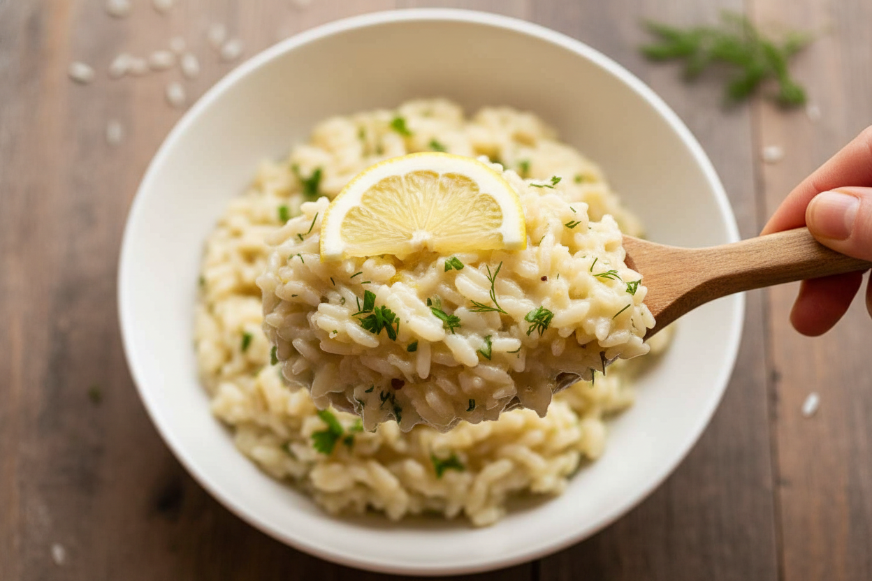 Creamy Lemon Herb Risotto Delight