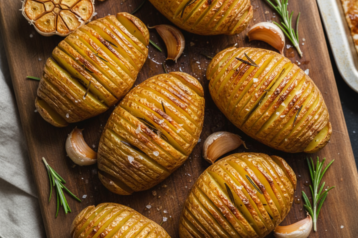 Crispy Hasselback Potatoes Recipe