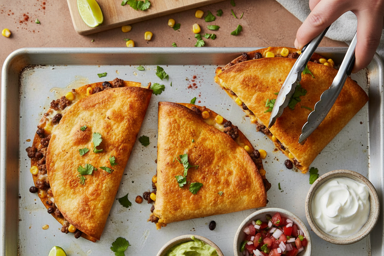 Crispy Oven Baked Quesadillas for Easy Snacking