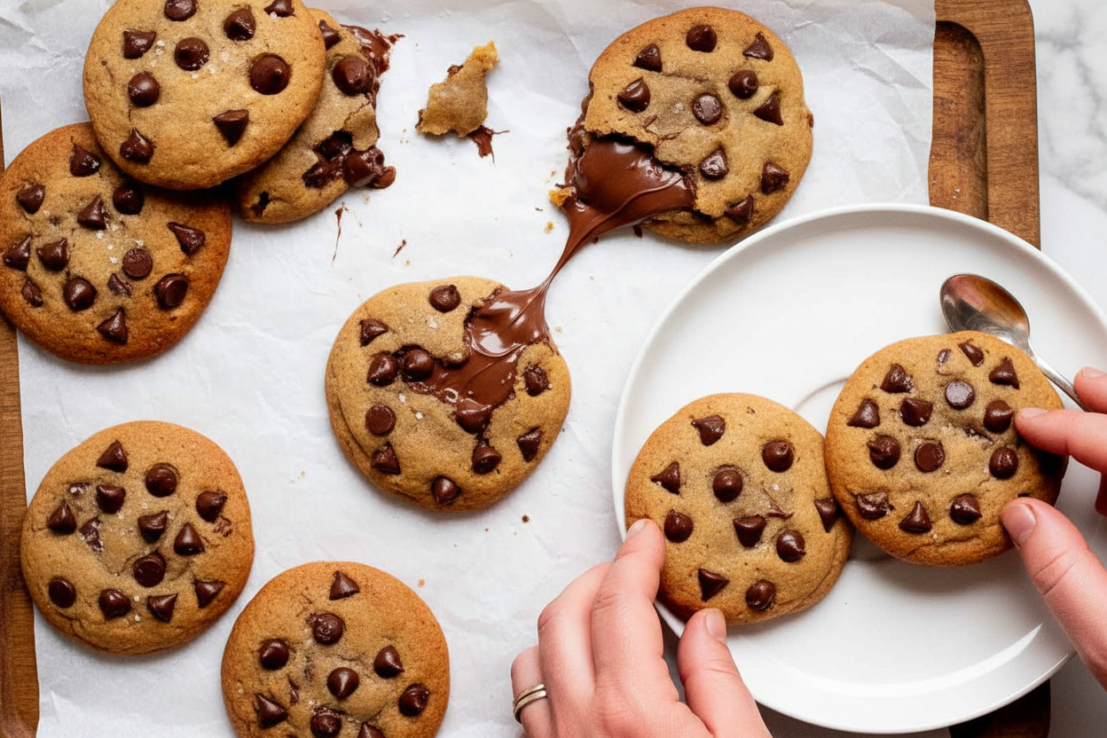Decadent Nutella Stuffed Cookie Delight