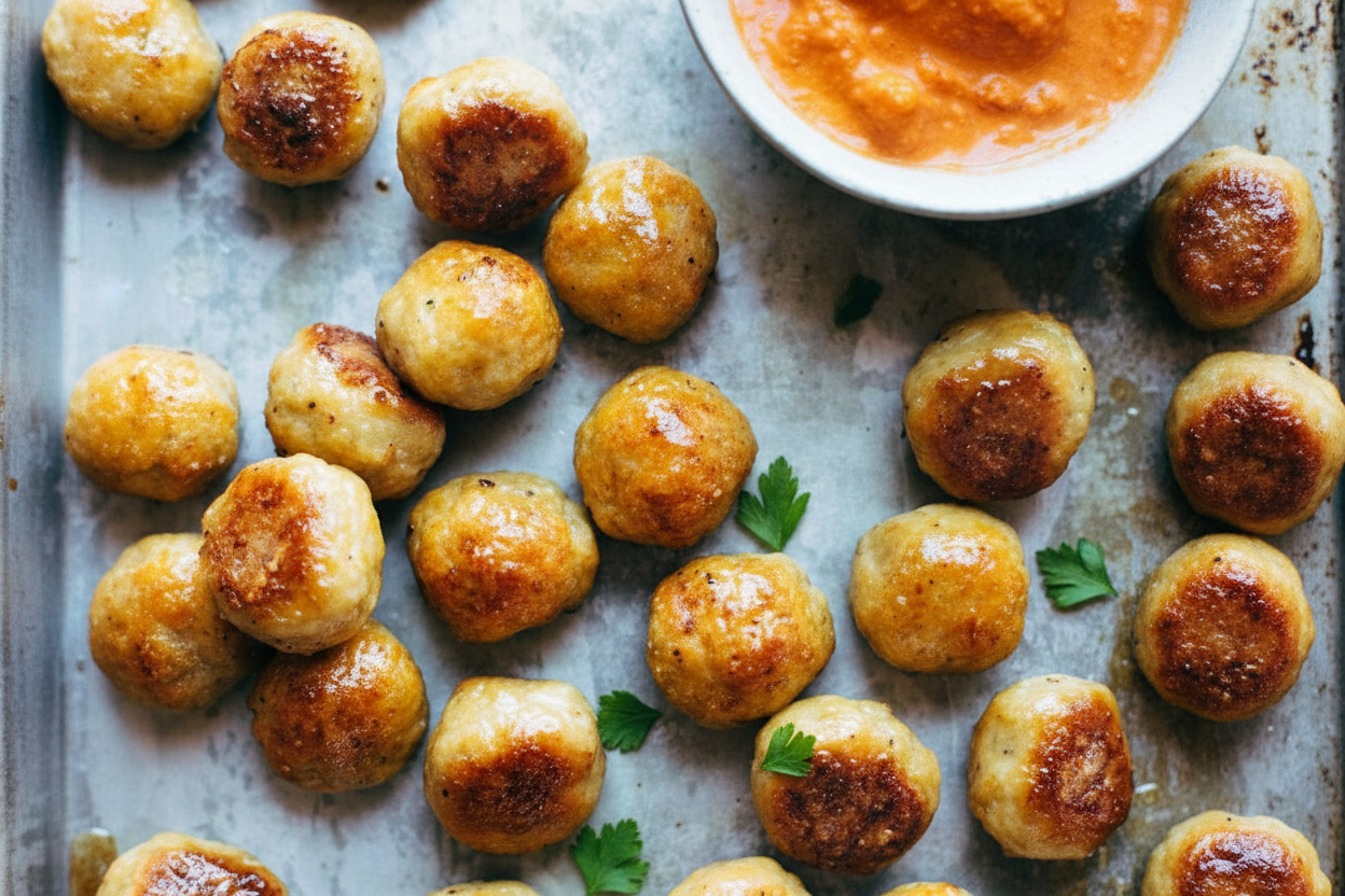 Delicious Baked Chicken Meatballs Anytime