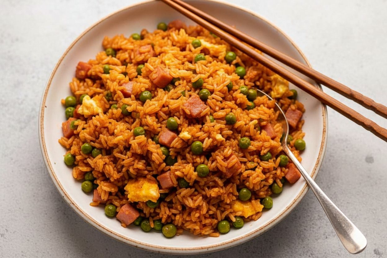 Delicious Red Vietnamese Fried Rice Recipe