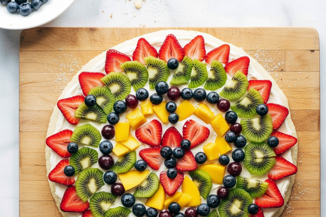 Deliciously Sweet Fruit Pizza Delight