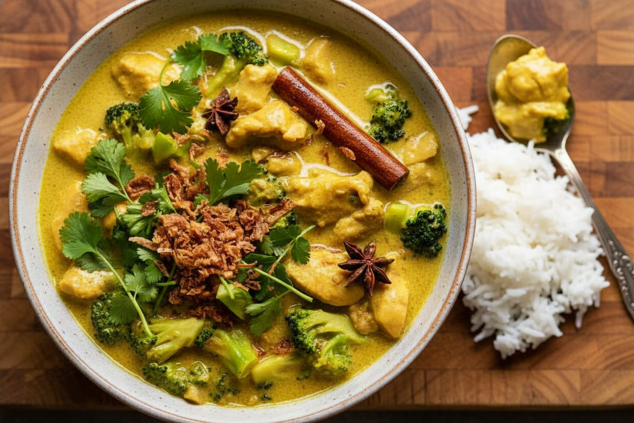 Golden Coconut Chicken Curry Delight