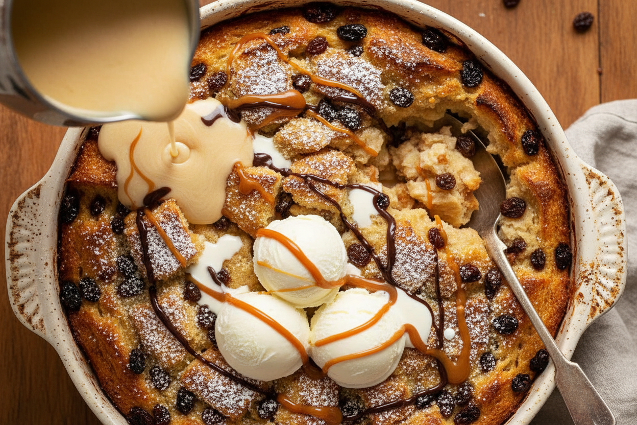 Indulgent Bread and Butter Pudding Delight