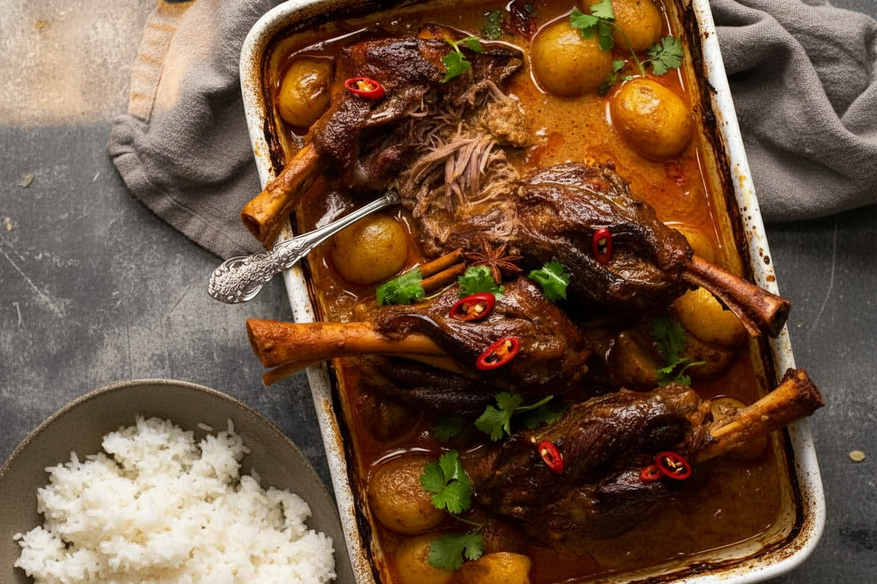 Massaman Curry Lamb Shanks Delight