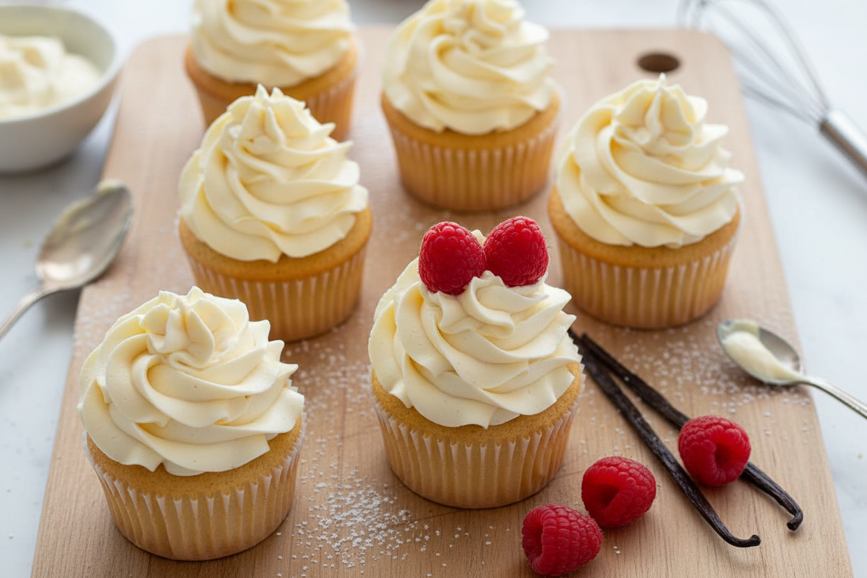 Moist Vanilla Cupcakes You Can’t Resist