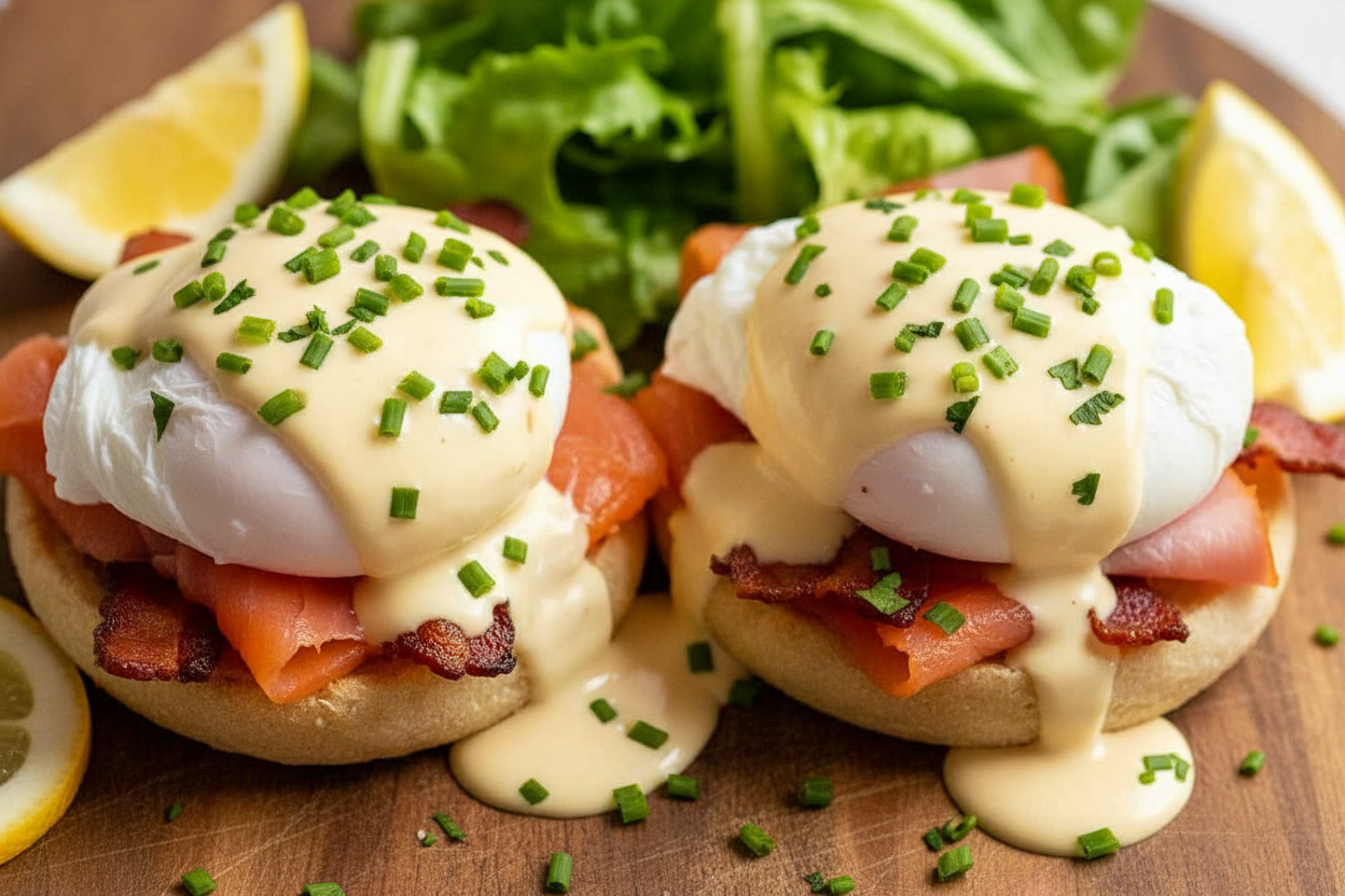 Perfectly Poached Eggs Benedict Recipe