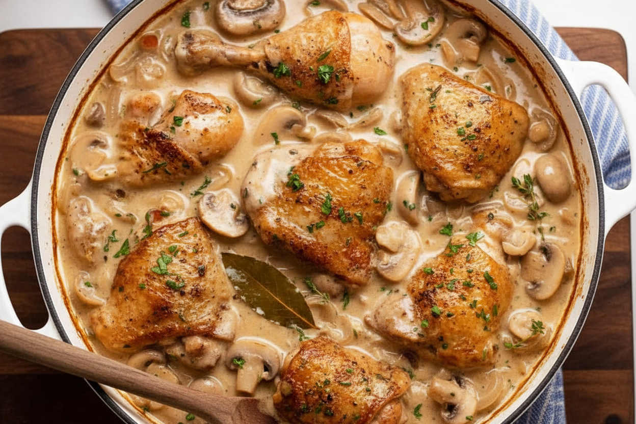Quick Chicken Fricassée: Easy French Stew Recipe