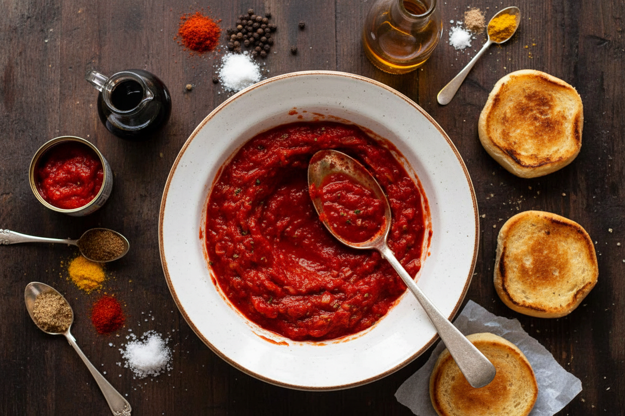 Quick Tomato Chutney Burger Sauce Recipe
