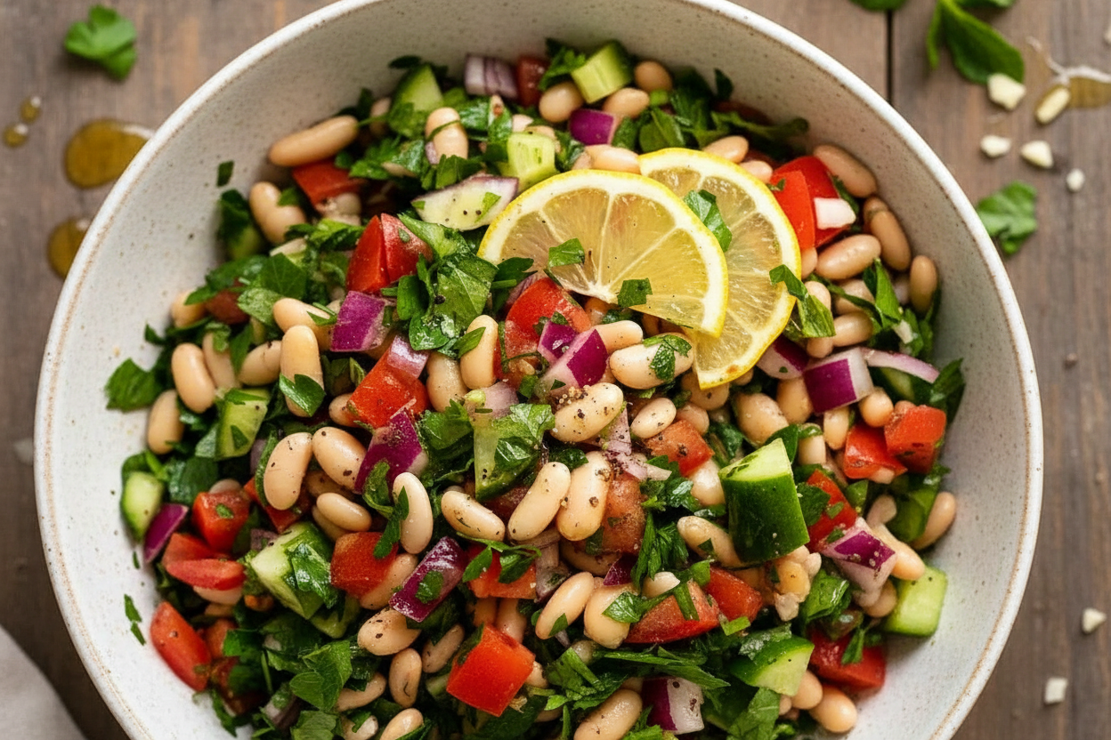 Refreshing White Bean Tabbouleh Salad Recipe