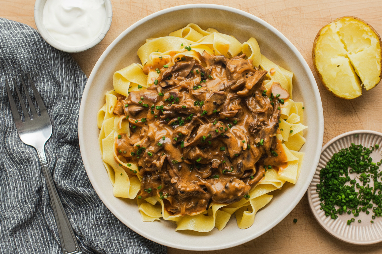 Savory Beef Stroganoff Recipe for Dinner