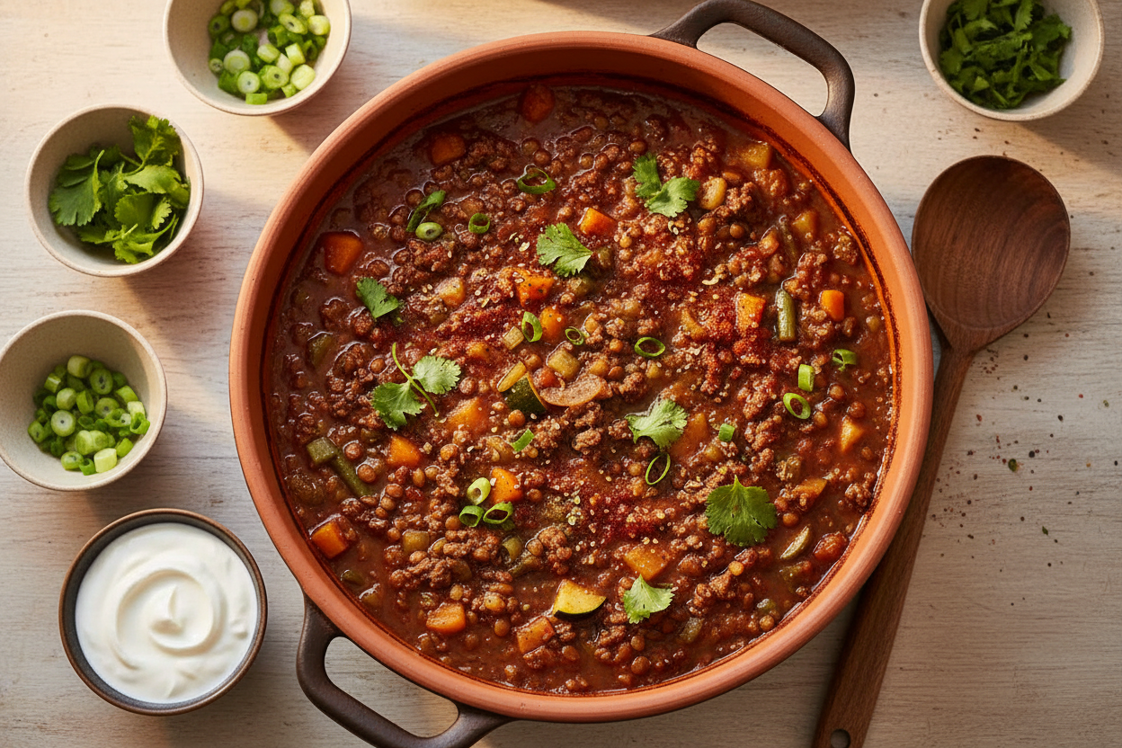 Savory Beef and Lentil Soup Recipe