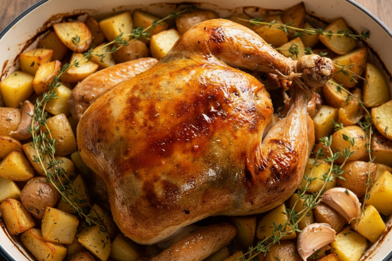 Savory French Roast Chicken Delight