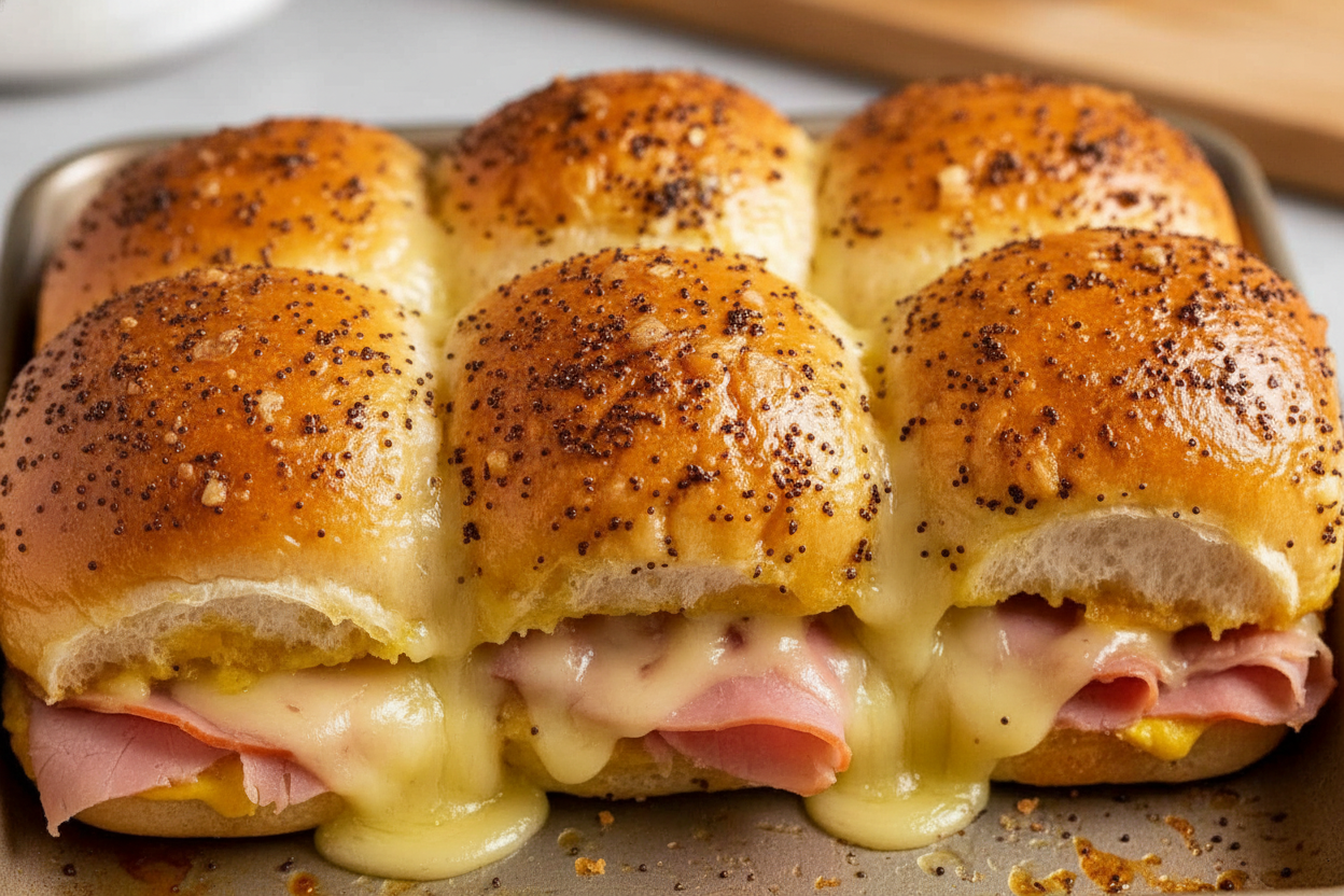 Savory Ham and Cheese Sliders Recipe