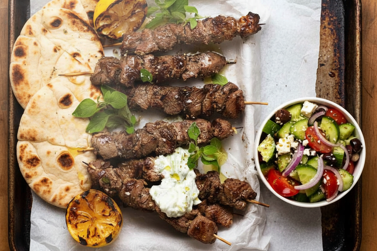 Savory Lamb Souvlaki Skewers Delight