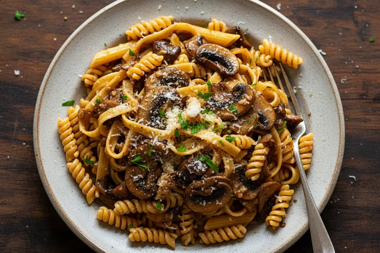 Savory Mushroom Pasta Delight Recipe