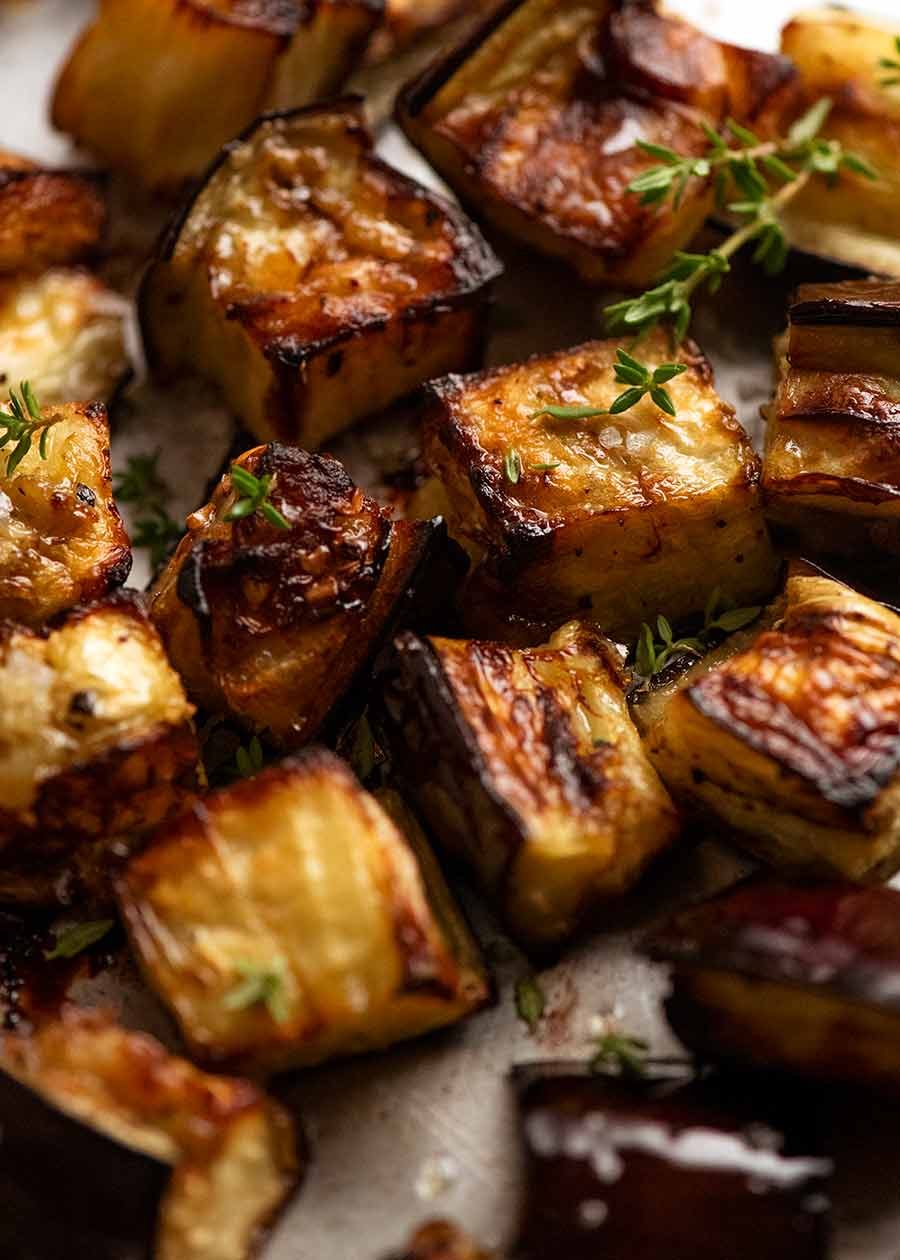 Savory Oven Roasted Eggplant Delight