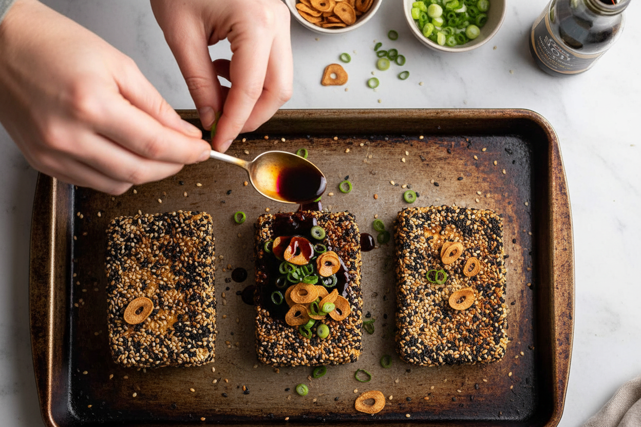 Sesame Tofu Steaks Recipe Delight