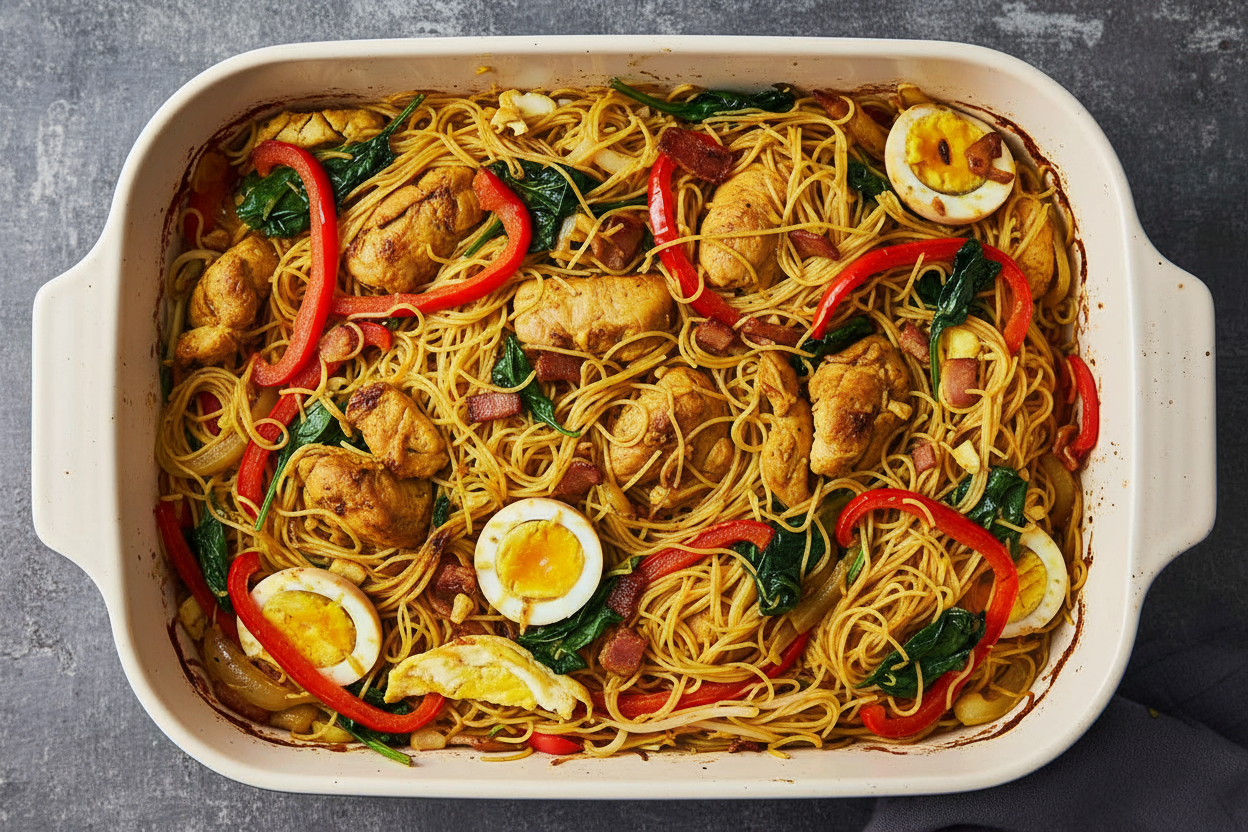Singapore Chicken Vermicelli Noodles Delight