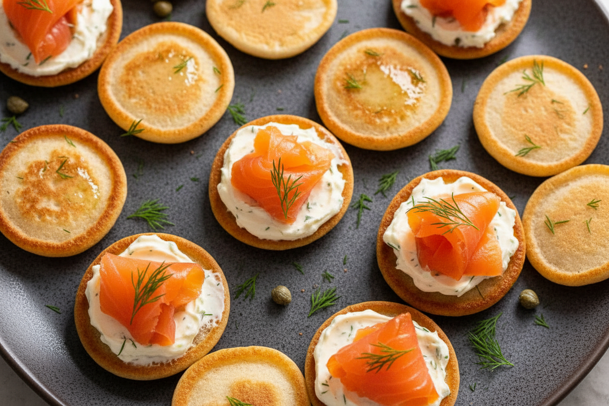 Smoked Salmon Blinis: Elegant Appetizer Delight