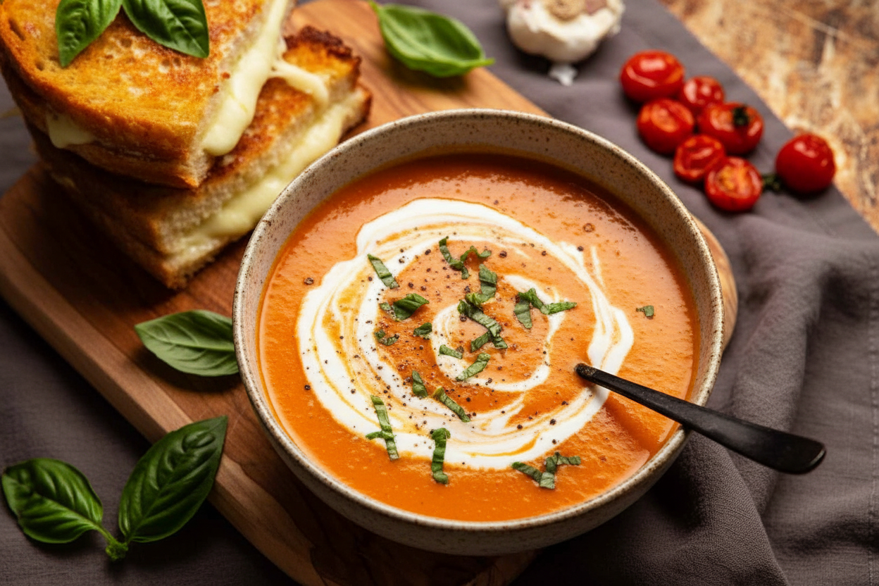 Smoky Roasted Tomato Soup Delight