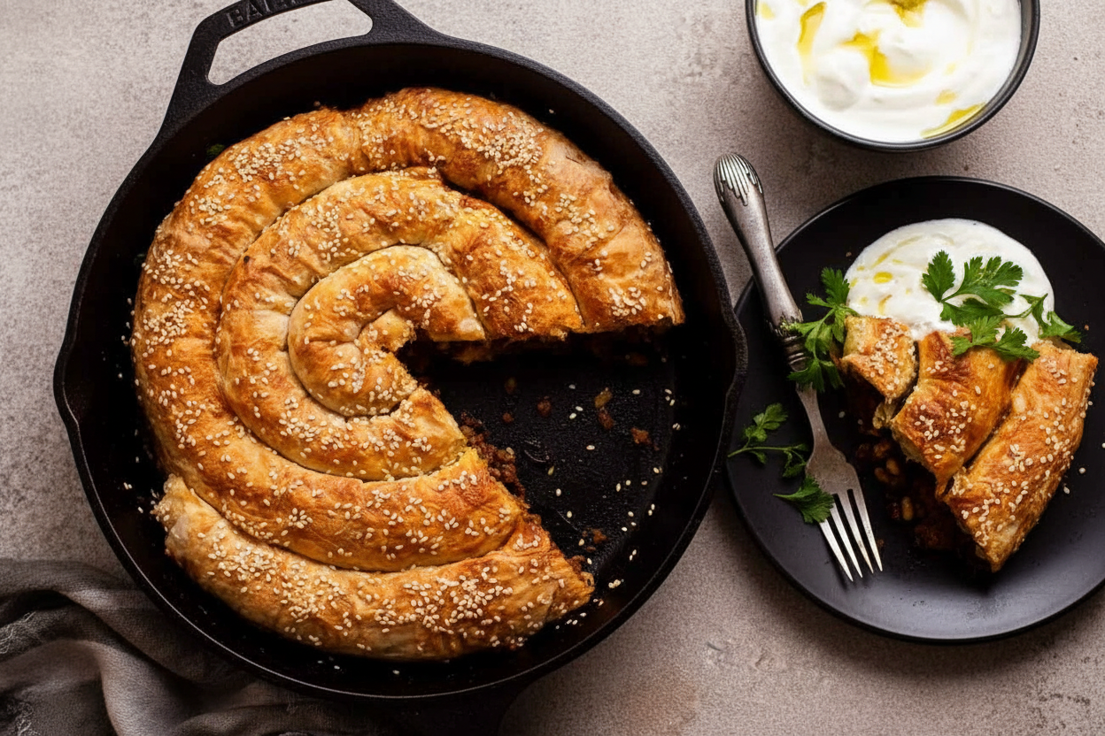 Spiced Lamb Borek in Filo Pastry
