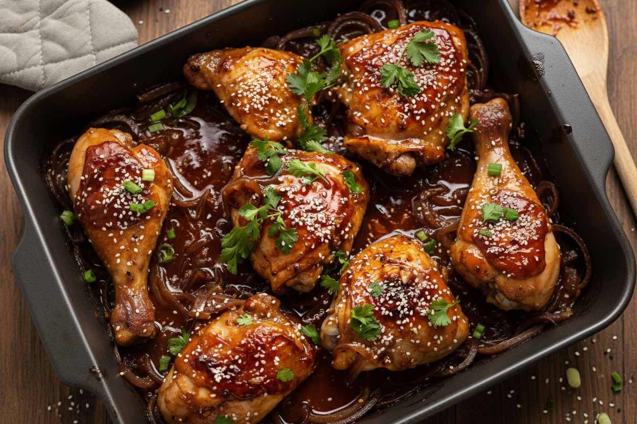 Sticky Honey Soy Chicken Delight