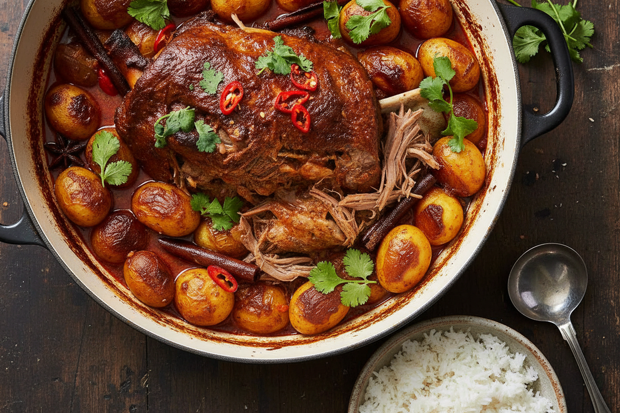 Tender Massaman Lamb Shoulder in Minutes