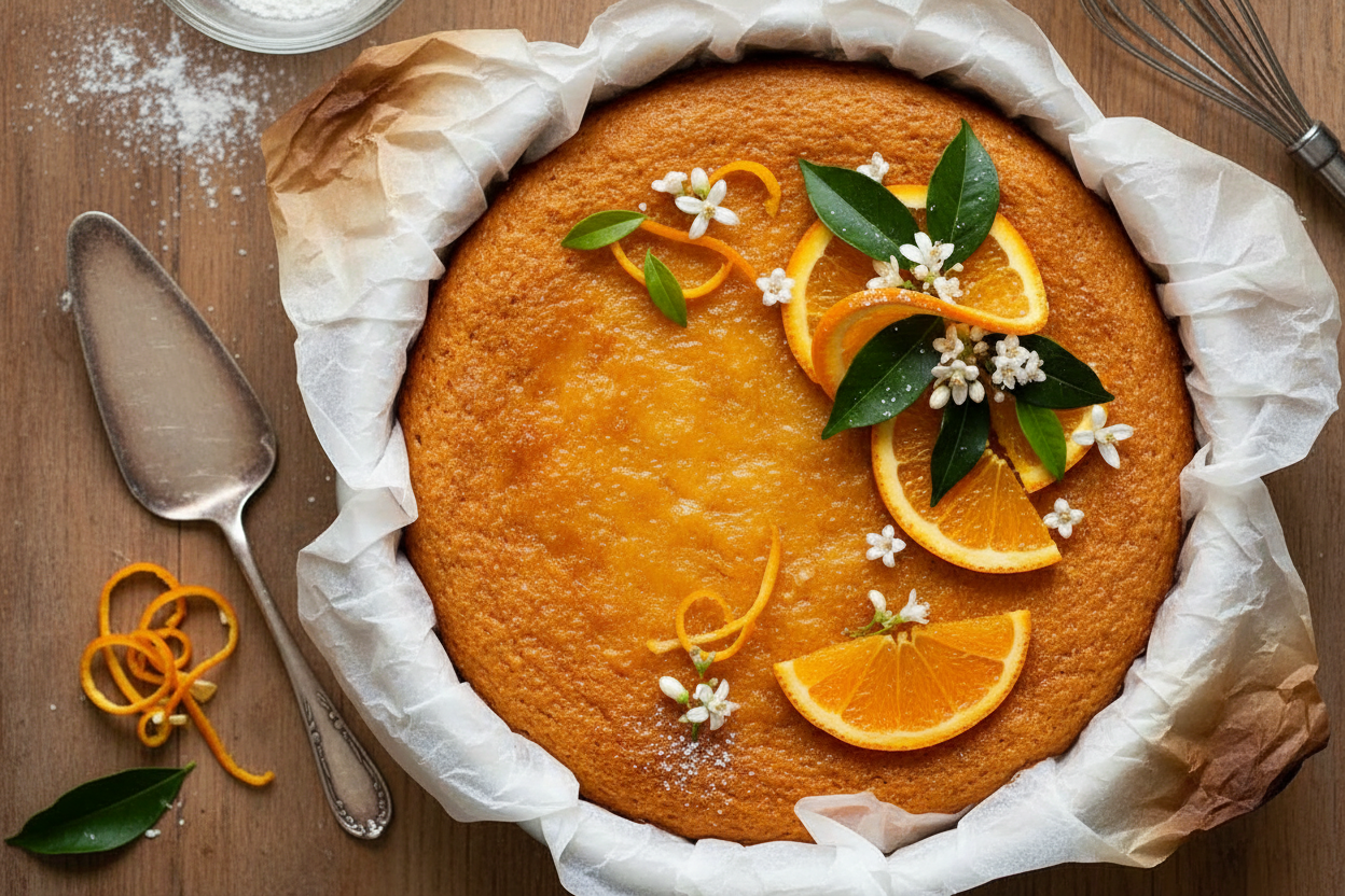 Whole Orange Cake Using Rind and All